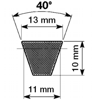 Řemen klínový  A 13x1450Li/1480Lw