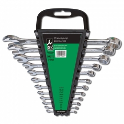 Sada očkoplochých klíčů, chrom 12 dílů | 6-22mm; GK TOOLS; plastový obal  