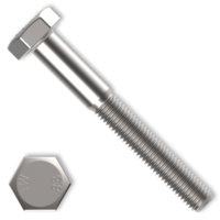 Šroub M 6 ×100 mm DIN 931 - 8.8 šestihranná hlava, částečný závit - pozink  