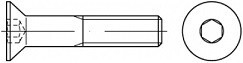 Šroub M 8 × 30 mm DIN 7991 - K10.9 ZÁPUSTNÝ s vnitřním šestihranem      - kopie