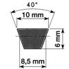 Řemen klínový  Z 10x 500Li/520Lw