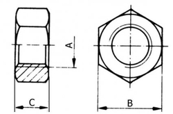 Matice šestihranná M  5 - ZN; DIN 934