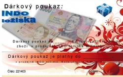 Dárkový poukaz
- obrázek ilustrativní
- na poukazu bude vyplněna částka, termín, podpis, číslo