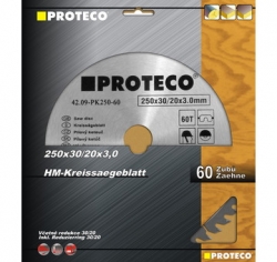 Kotouč pilový s  SK plátky 210 x 2.6 x 30/20 40zubů, PROTECO 