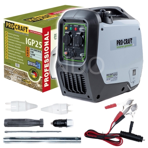 Elektrocentrála invertorová 2 kW; IGP25;  PROCRAFT