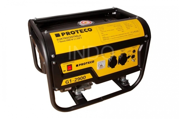 Elektrocentrála benzínová 1-fázová, 2900W, PROTECO 51.08-G1-2900